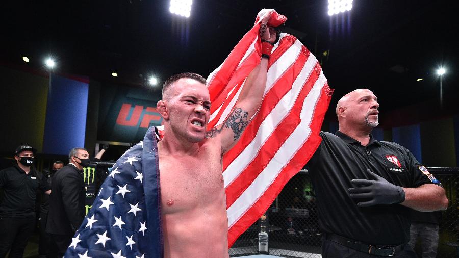 Colby Covington após vitória sobre Tyron Woodley no UFC - Chris Unger/Zuffa LLC