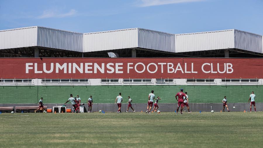 Jogadores do Fluminense realizam atividade no CT - Lucas Merçon / Fluminense