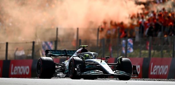  Lewis Hamilton foi quinto no GP da Espanha, em Barcelona