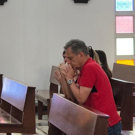 Landim faz oração na igreja São Judas Tadeu 