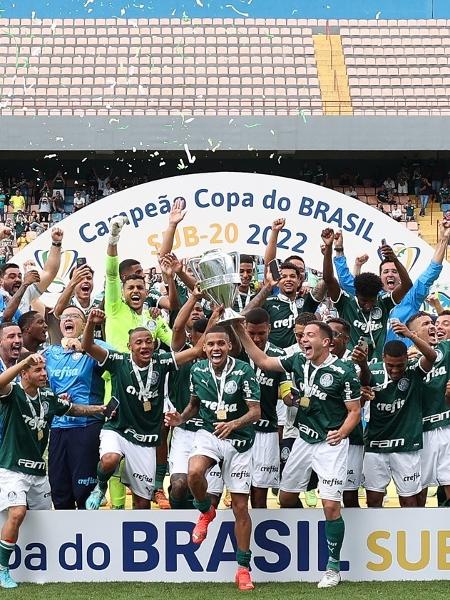 Delegação do Palmeiras celebra a conquista da Copa do Brasil sub-20 - Fabio Menotti / Palmeiras