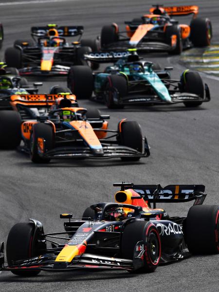 Max Verstappen em ação no GP de São Paulo de Fórmula 1