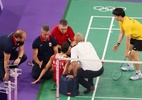 Badminton: campeã olímpica se machuca feio, abandona e faz até rival chorar - Michael Reaves/Getty