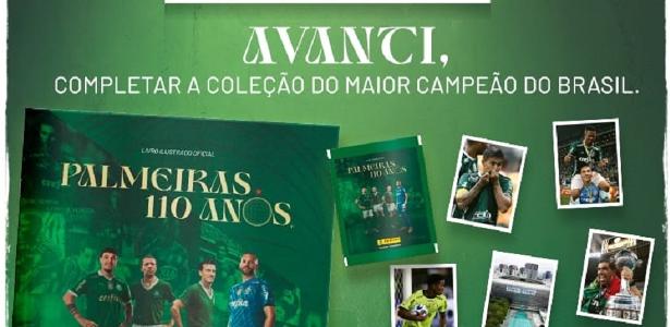 Panini lança álbum comemorativo dos 110 anos do Palmeiras; confira detalhes.
