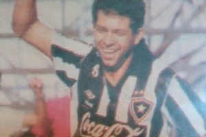 Chicão, ex-atacante, durante passagem pelo Botafogo - Arquivo pessoal - Arquivo pessoal