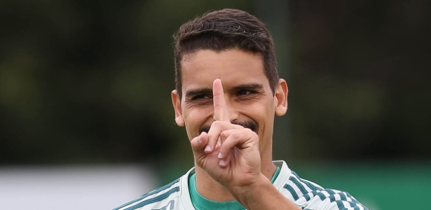 Jean, em treino do Palmeiras - Cesar Greco/SE Palmeiras