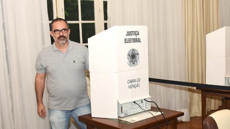 Presidente Pedro Abad vota na eleição presidencial do Fluminense nas Laranjeiras - Mailson Santana/Fluminense FC - Mailson Santana/Fluminense FC