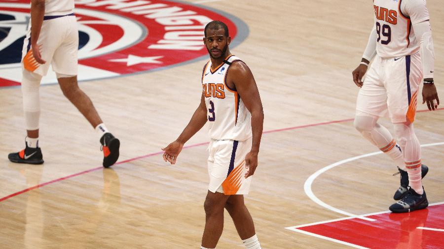 O Phoenix Suns, de Chris Paul, não tem o mínimo de atletas disponíveis para enfrentar o Atlanta Hawks - Patrick Smith/Getty Images