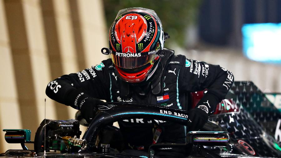 George Russell é ovacionado em qualificatório para o sprint no Grande Prêmio da Grã-Bretanha - Dan Istitene - Formula 1/Formula 1 via Getty Images