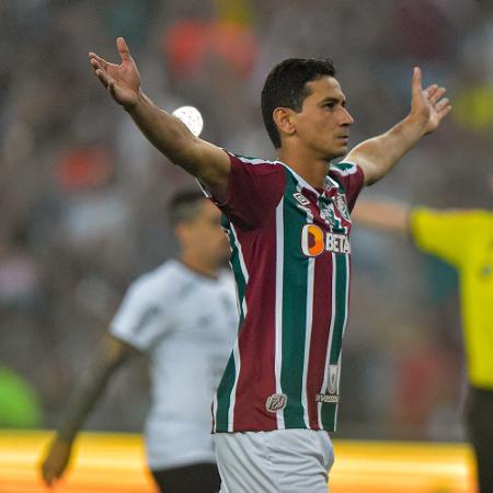 Ganso, do Fluminense, comemora gol contra o Corinthians pela ida das semifinais da Copa do Brasil - Thiago Ribeiro/AGIF