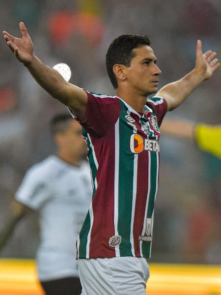 Ganso, do Fluminense, comemora gol contra o Corinthians pela ida das semifinais da Copa do Brasil - Thiago Ribeiro/AGIF