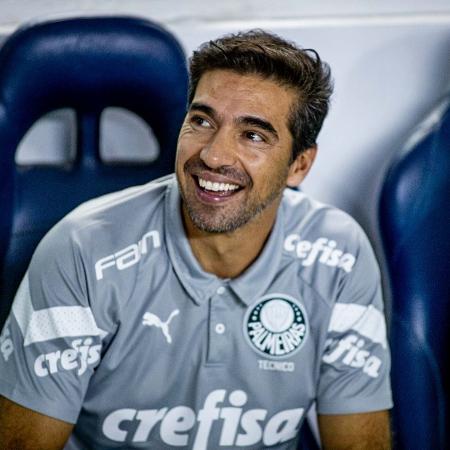 O técnico Abel Ferreira, do Palmeiras, durante o jogo contra o Inter, pelo Brasileirão