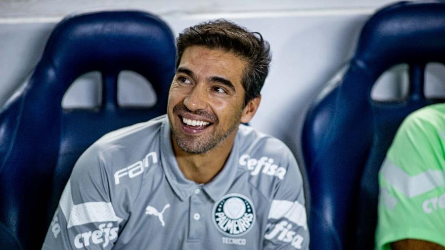 O técnico Abel Ferreira, do Palmeiras, durante o jogo contra o Inter, pelo Brasileirão