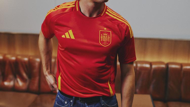 Camisa nova da Espanha para a Eurocopa
