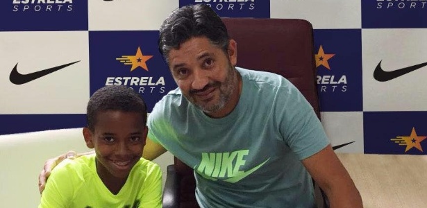 Estevão William, jovem da base do Cruzeiro, assina contrato com a Nike - Reprodução/Facebook