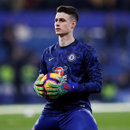 Kepa Arrizabalaga ficou no banco de reservas do Chelsea na partida contra o Tottenham