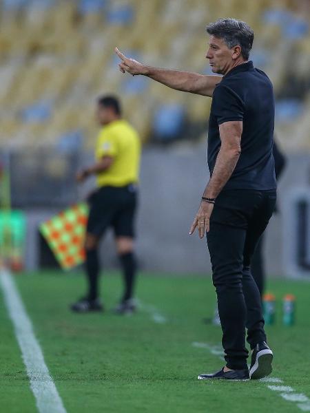 Renato Gaúcho durante Flamengo 5 x 0 Grêmio, pela Copa Libertadores 2019 - Lucas Uebel/Grêmio FBPA