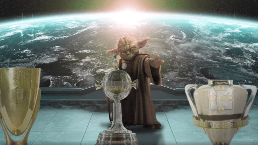 Palmeiras faz meme com mestre Yoda "palmeirense" no dia de Star Wars - Reprodução/Facebook