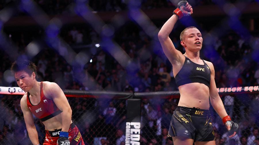 Namajunas vence Zhang mantém título do UFC - Mike Stobe / Getty Images via AFP