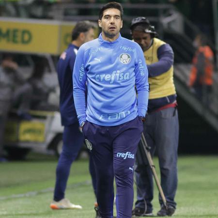 O técnico Abel Ferreira, do Palmeiras, cumprirá suspensão contra o Santos - JEFFERSON AGUIAR/ESTADÃO CONTEÚDO