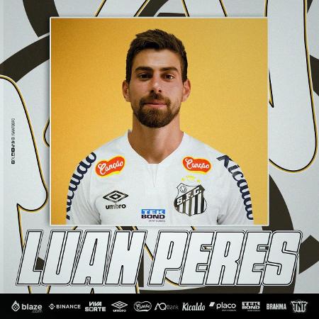 Luan Peres, zagueiro do Santos, ainda não estreou pelo clube