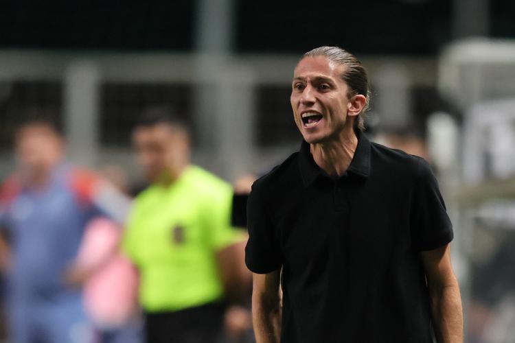 Filipe Luis, técnico do Flamengo, durante jogo contra o Cruzeiro