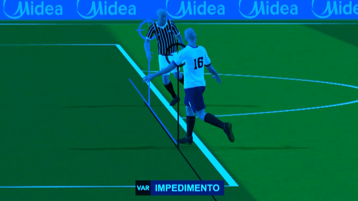 Bahia x Corinthians tem 1º gol anulado pelo impedimento semiautomático