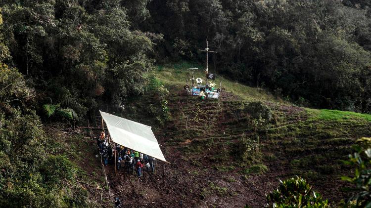 Vista aérea Chapecoense - Joaquin Sarmiento/AFP - Joaquin Sarmiento/AFP