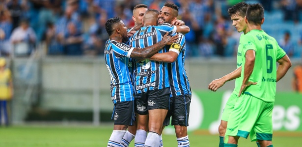 Grêmio chegou a sete pontos e lidera o Campeonato Gaúcho após três rodadas - Lucas Uebel/Grêmio FBPA