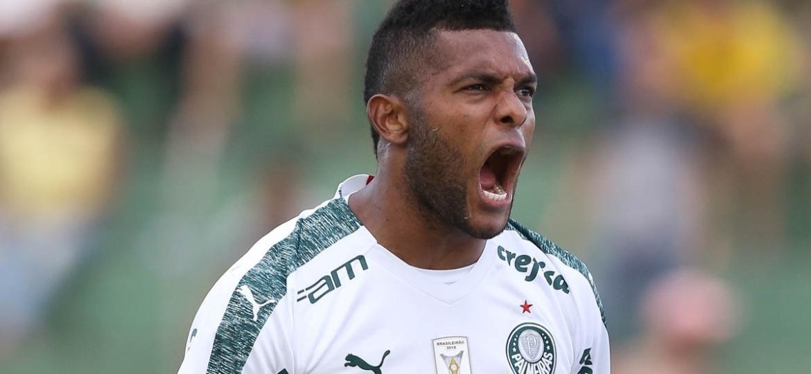 Borja grita em jogo do Palmeiras contra o Mirassol - Cesar Greco/Agência Palmeiras