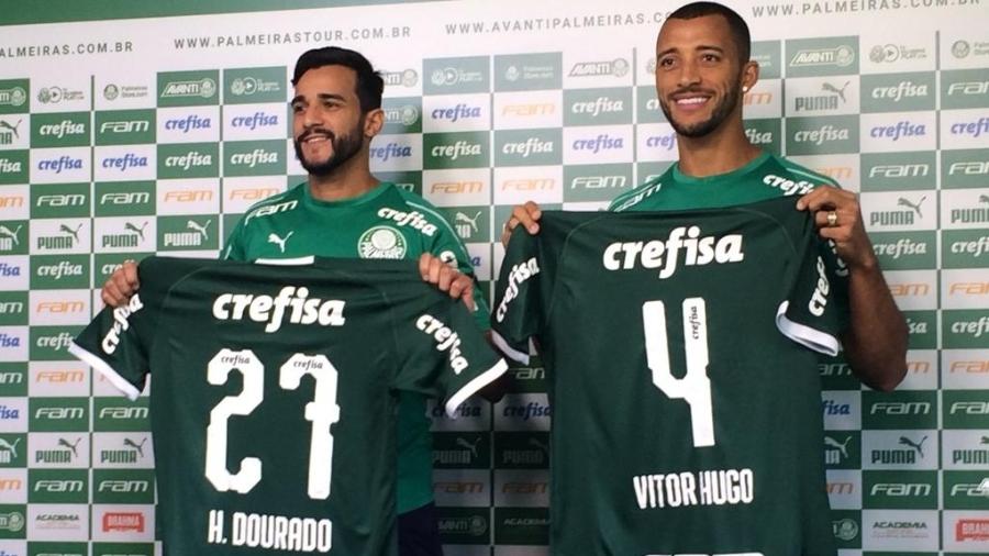 Henrique Dourado e Vitor Hugo são apresentados no Palmeiras - Leandro Miranda/UOL