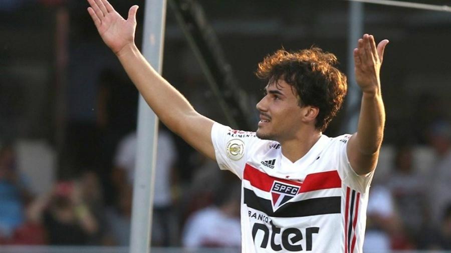 Igor Gomes, meia do São Paulo, fez gol e deu assistência na vitória sobre o Atlético-MG no Morumbi - Rubens Chiri/saopaulofc.net