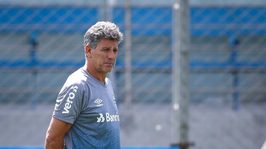 Renato Gaúcho não colocou Pepê e optou por outras alterações no time - Lucas Uebel/Grêmio FBPA