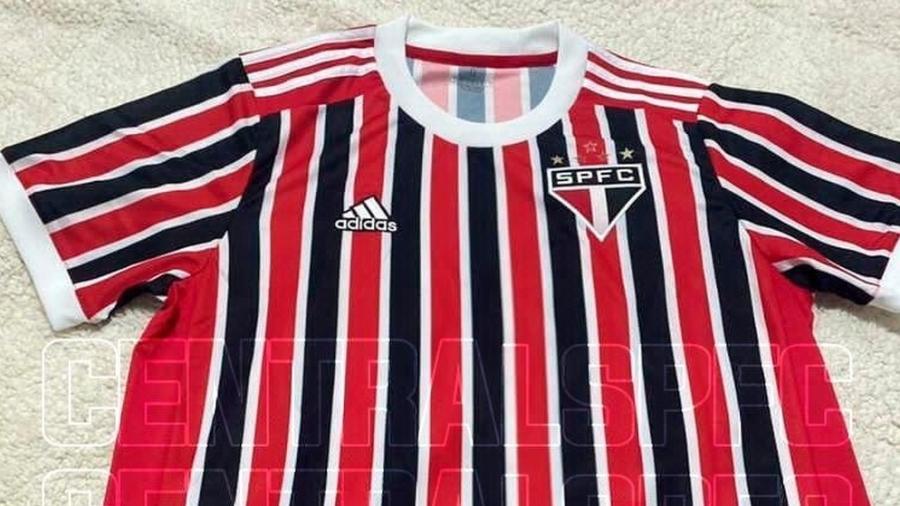 Imagem da nova camiseta do São Paulo para 2021. Clube ainda não divulgou o uniforme - Reprodução