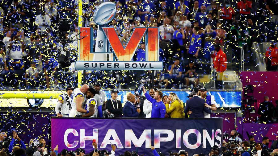 Los Angeles Rams  foi campeão do Super Bowl com virada incrível sobre Cincinnati Bengals - Ronald Martinez/Getty Images