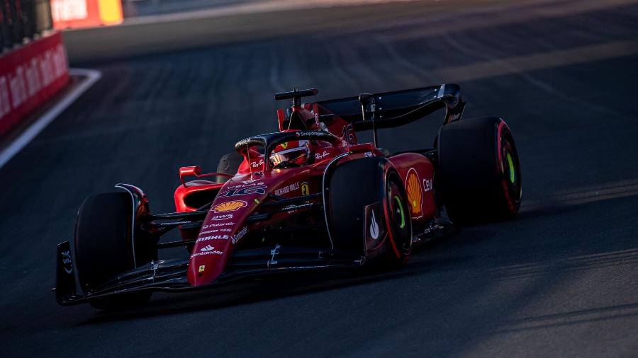 Charles Leclerc, da Ferrari, durante terceiro treino livre do GP da Arábia Saudita - Divulgação/Ferrari