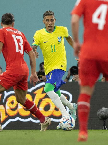Raphinha é o principal cobrador de bolas paradas do Brasil, sem Neymar - Lucas Figueiredo/CBF