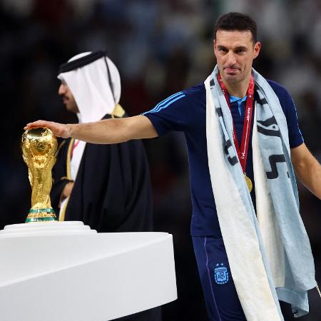 Lionel Scaloni, técnico da Argentina na conquista da Copa do Mundo 2022 - REUTERS/Hannah Mckay