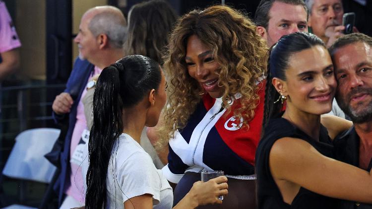 Kim Kardashian e Serena Williams durante estreia de Messi no Inter Miami