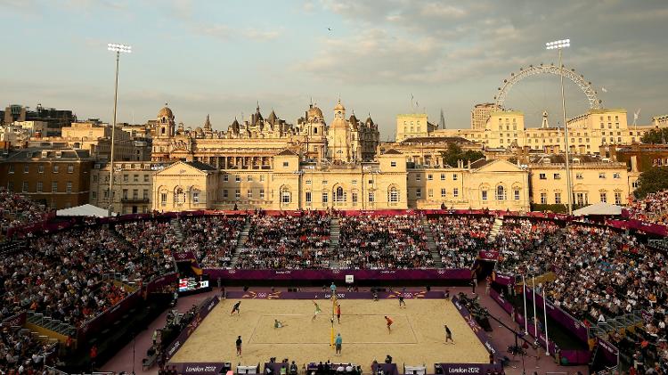 Arena do Vôlei de Praia nas Olimpíadas de Londres, realizadas em 2012