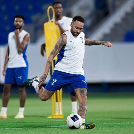 Neymar participou de treino do Al-Hilal com restante dos companheiros - Reprodução/Instagram/Neymar