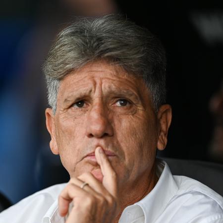 Renato Gaúcho, técnico do Fluminense, durante jogo contra o Borussia Dortmund