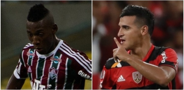 Laterais de Fluminense e Flamengo são peças importantes nos times finalistas - Montagem/UOL Esporte