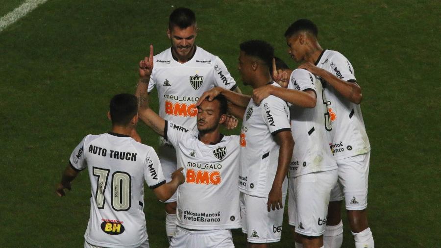 Réver comemora gol marcado pelo Atlético-MG contra o América-MG, em semifinal do Mineiro 2020 - Fernando Moreno/AGIF