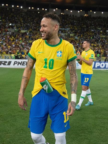 Neymar após goleada por 4 a 0 da seleção brasileira sobre o Chile, no Maracanã - Lucas Figueiredo/CBF