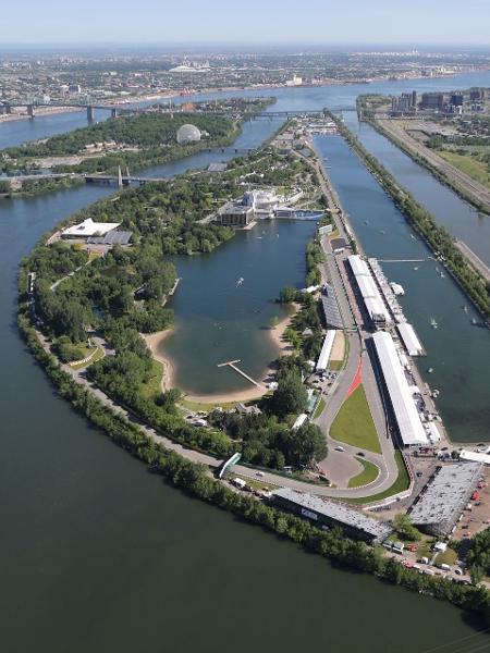 Circuito Gilles-Villeneuve, em Montreal, palco do GP do Canadá de Fórmula 1 em 2022