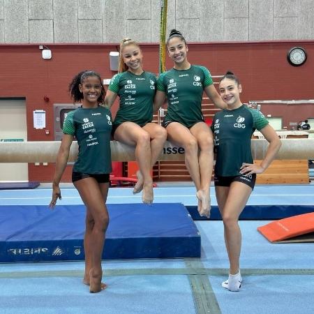 Júlia Coutinho, Flávia Saraiva, Julia Soares e Sophia Weisberg: seleção feminina para o Mundial de Ginástica Artística Júlia Coutinho, Flávia Saraiva, Julia Soares e Sophia Weisberg: seleção feminina para o Mundial de Ginástica Artística