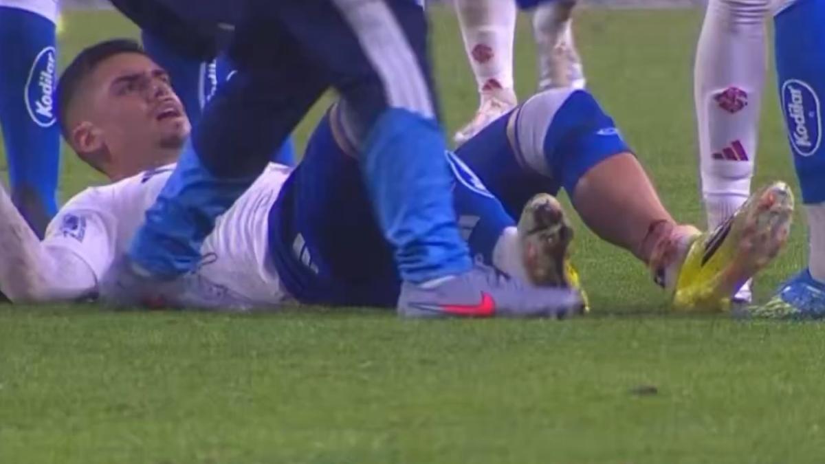 Na estreia no Cruzeiro, Gabriel Pec fica com perna ensanguentada após falta