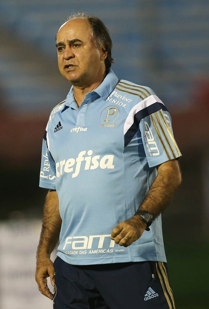 Marcelo Oliveira durante a vitória do Palmeiras por 2 a 0 sobre o Libertad - Cesar Greco/Ag Palmeiras