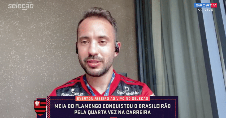 Everton Ribeiro, do Flamengo, em entrevista ao 'Seleção Sportv'